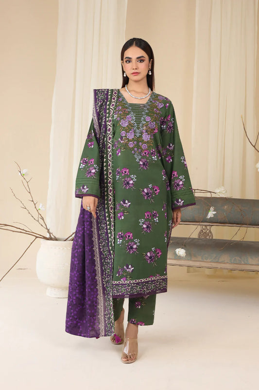 3 PIECE - EMBROIDERED KHADDAR MYS-3PW24-10