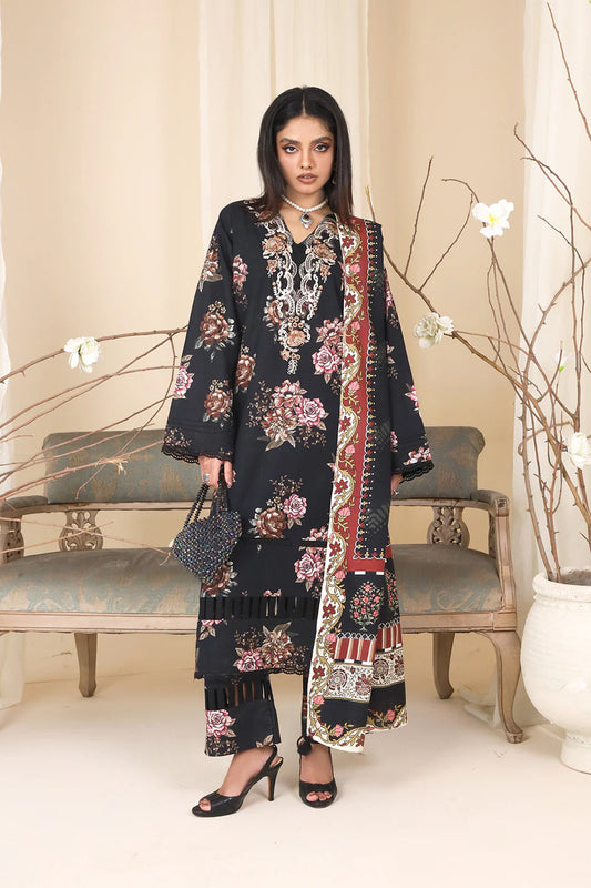 3 PIECE - EMBROIDERED KHADDAR MYS-3PW24-01