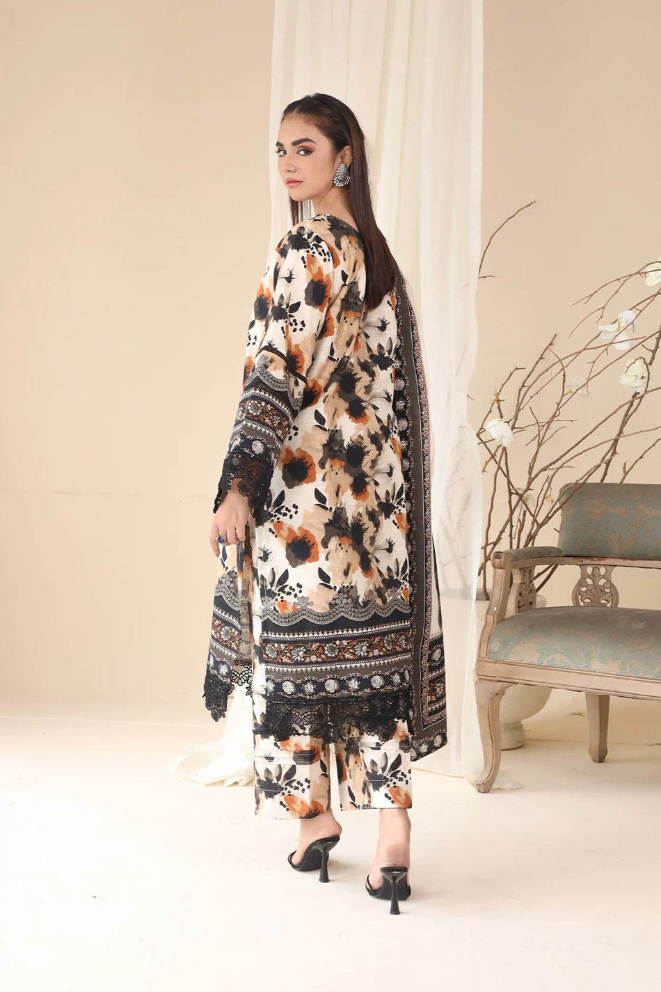 3 PIECE - EMBROIDERED KHADDAR MYS-3PW24-02