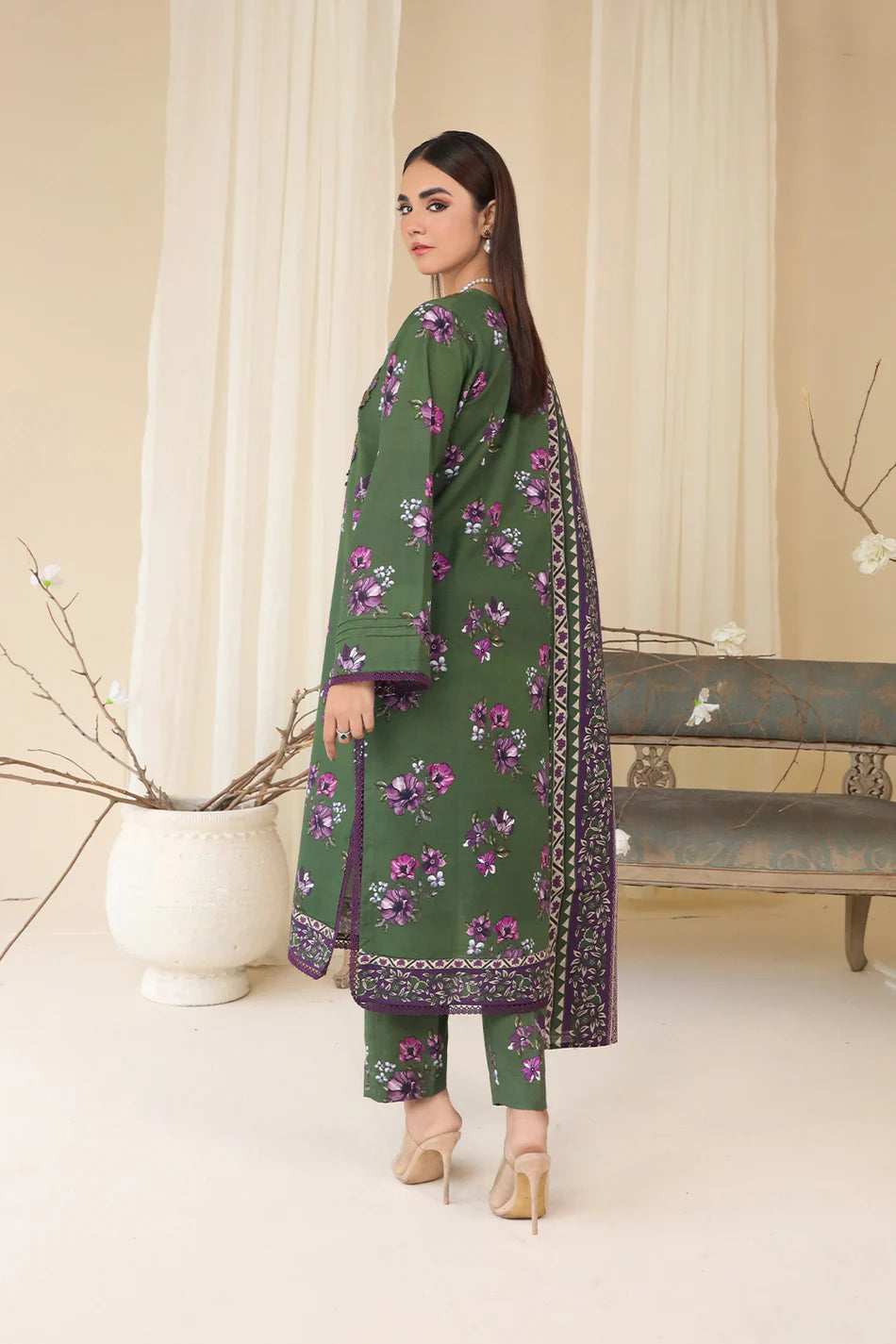 3 PIECE - EMBROIDERED KHADDAR MYS-3PW24-10