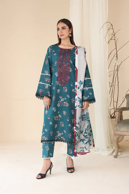 3 PIECE - EMBROIDERED KHADDAR MYS-3PW24-06