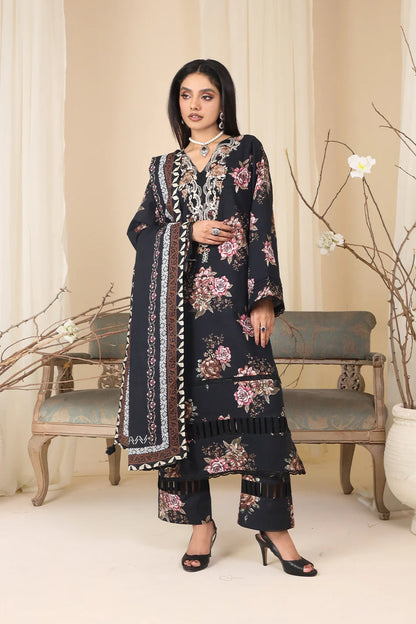 3 PIECE - EMBROIDERED KHADDAR MYS-3PW24-01