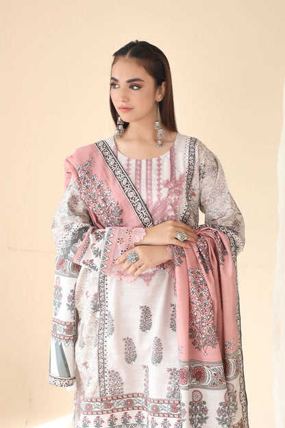 3 PIECE - EMBROIDERED KHADDAR MYS-3PW24-05