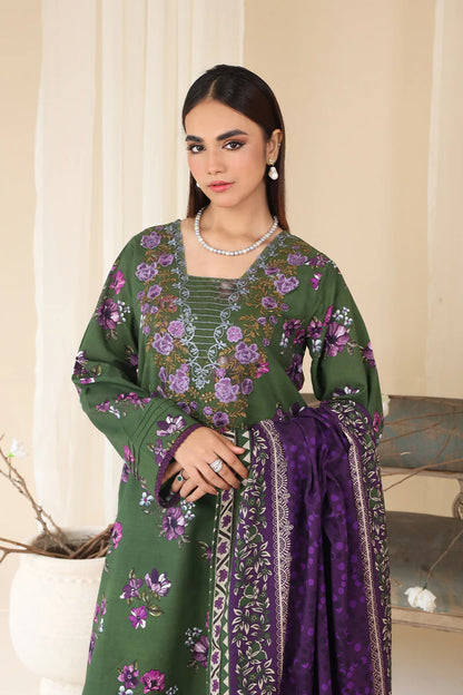 3 PIECE - EMBROIDERED KHADDAR MYS-3PW24-10