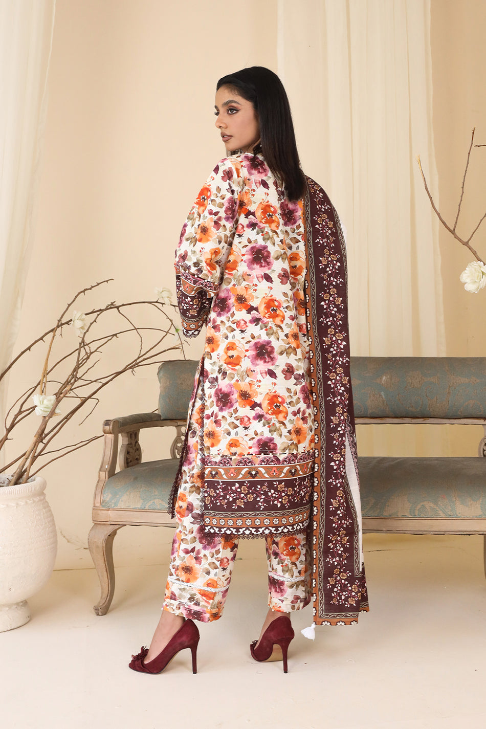 3 PIECE - EMBROIDERED KHADDAR - MYS-3PW24